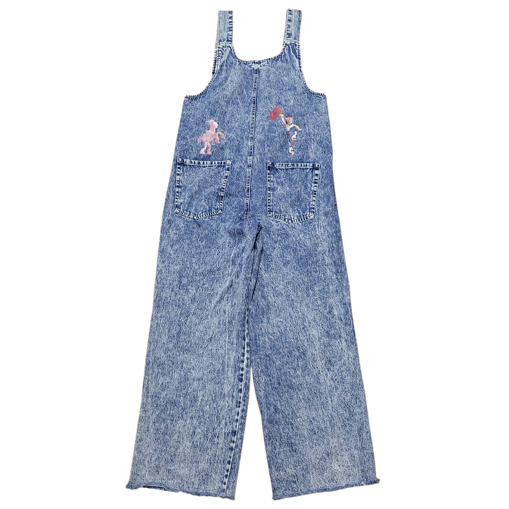 Zara Toy Story Denim Bibbed Overalls Size Medium